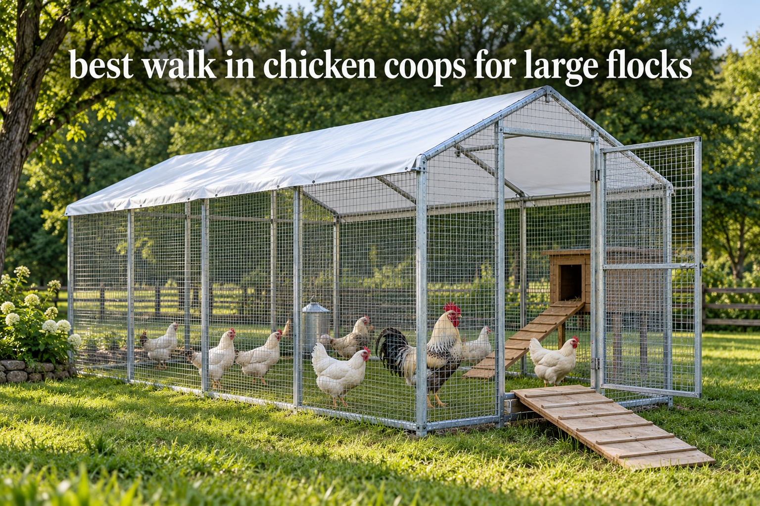 best walk in chicken coops for large flocks