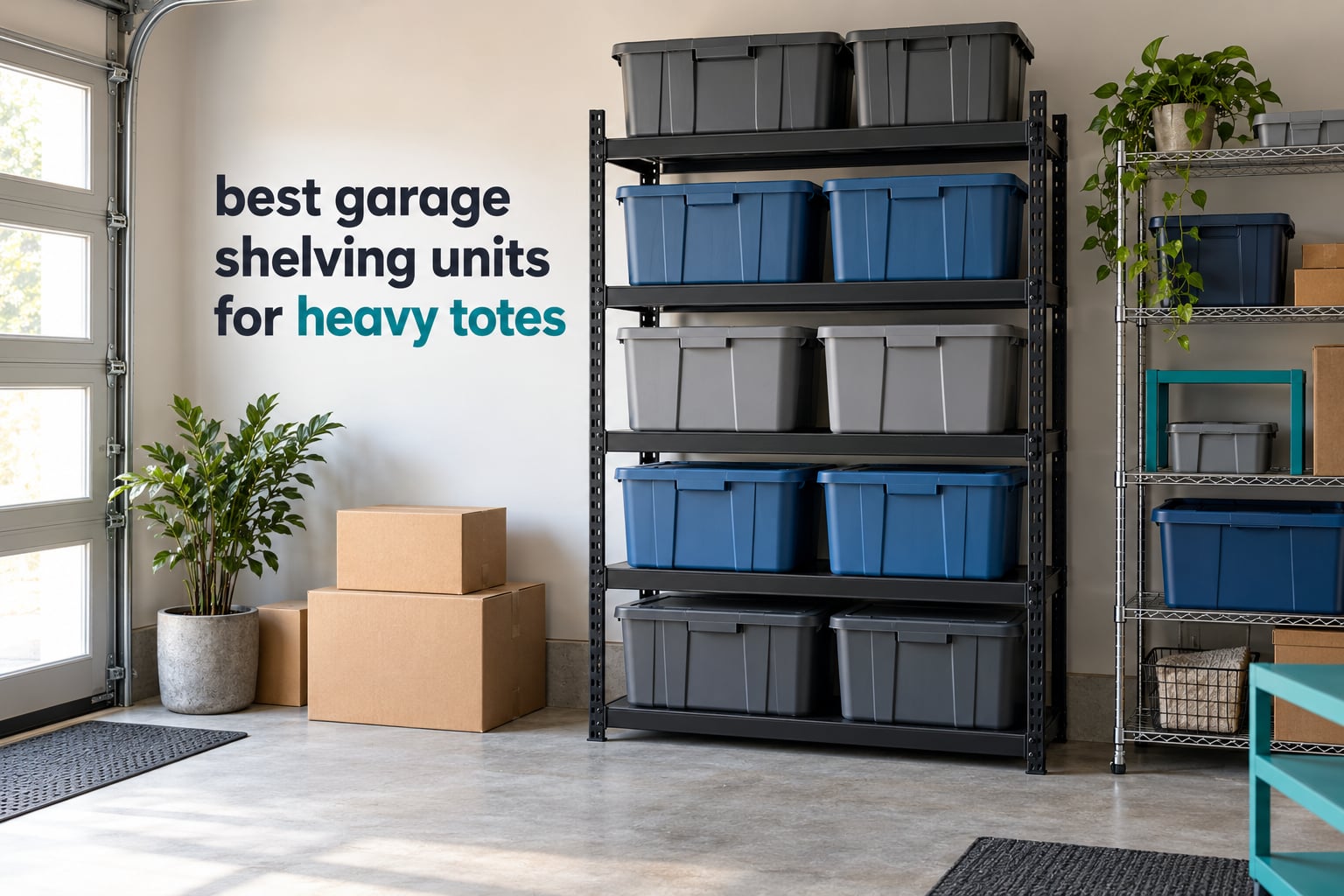 best garage shelving units for heavy totes