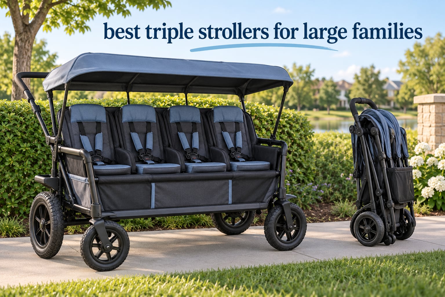 best triple strollers for large families