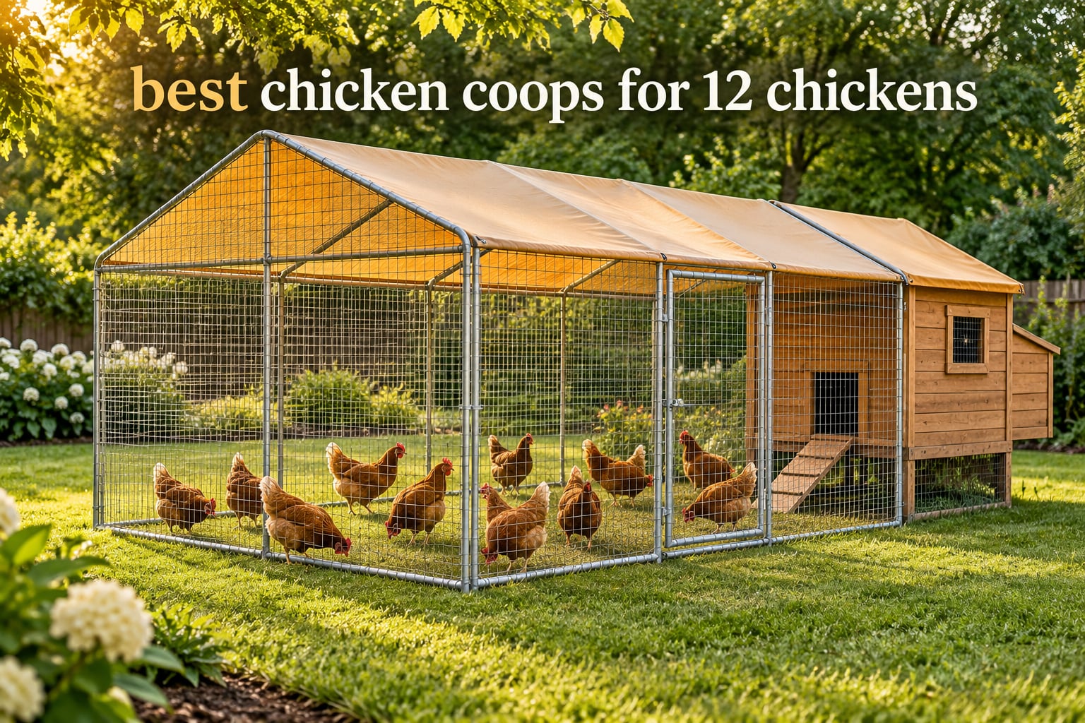 best chicken coops for 12 chickens