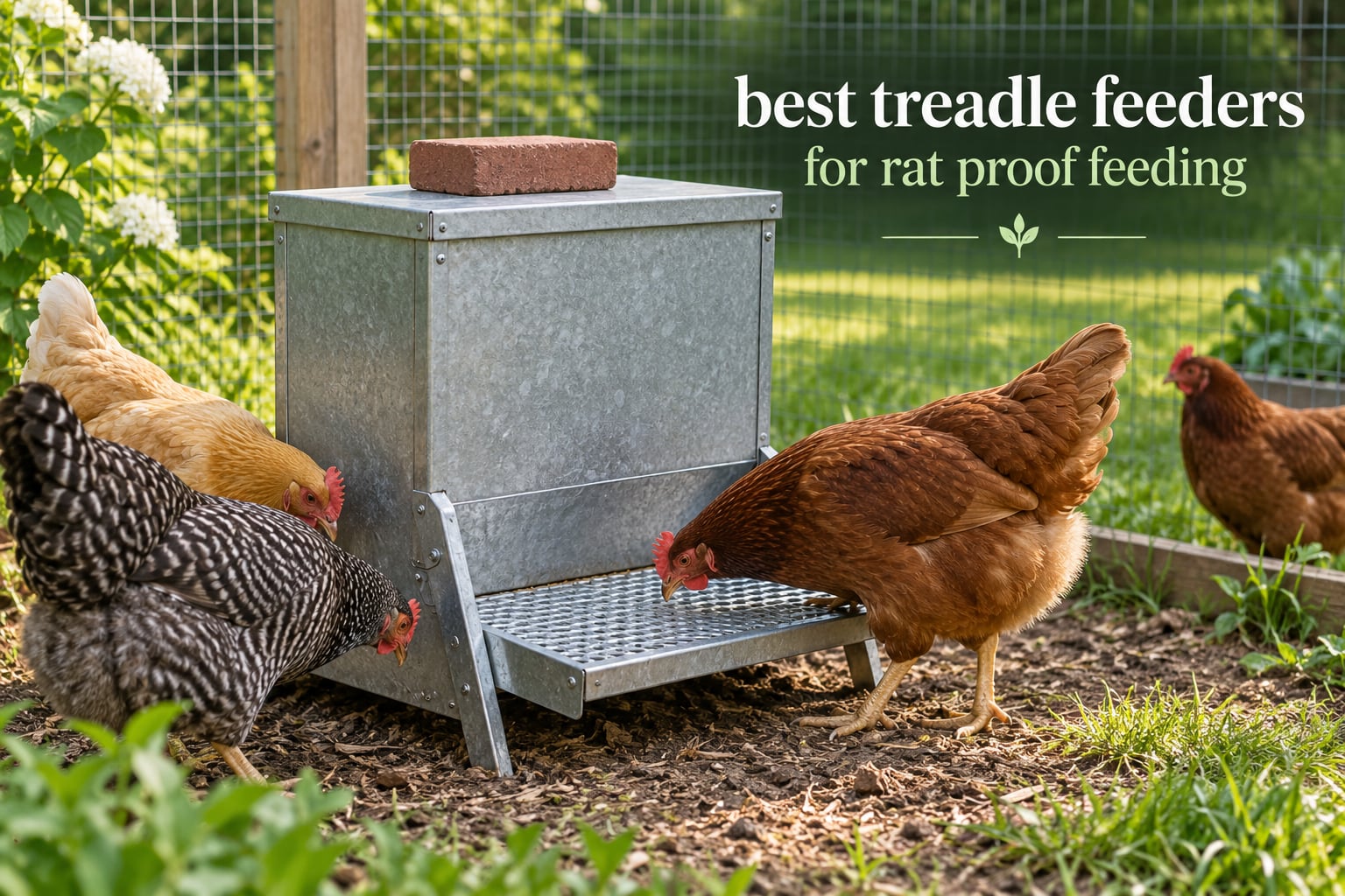 best treadle feeders for rat proof feeding
