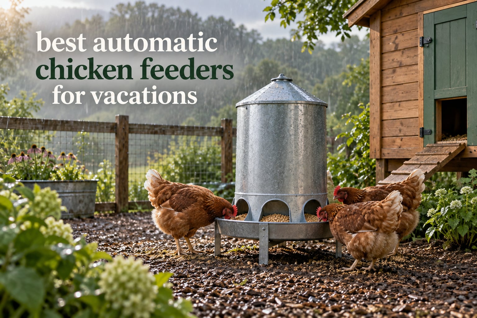 best automatic chicken feeders for vacations