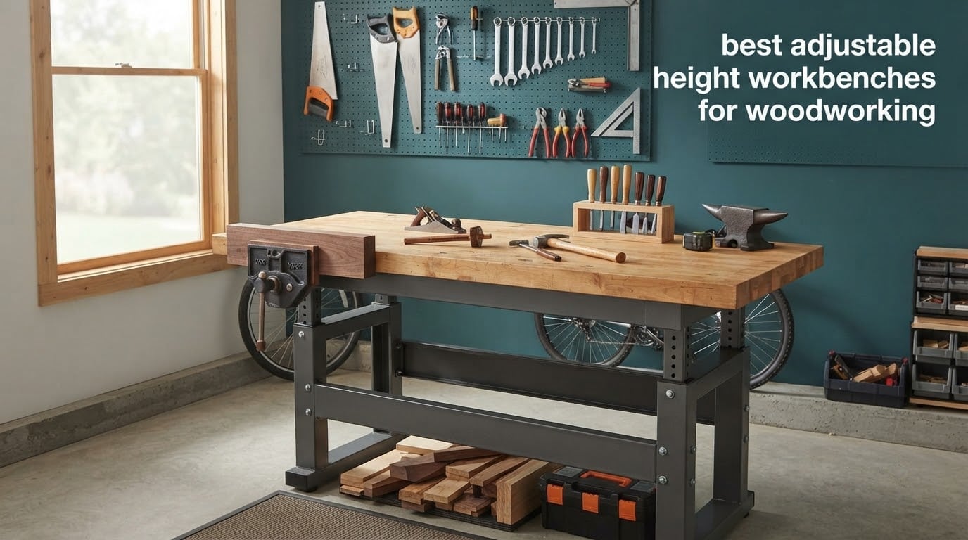 best adjustable height workbenches for woodworking