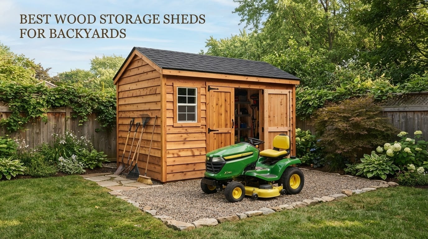 best wood storage sheds for backyards