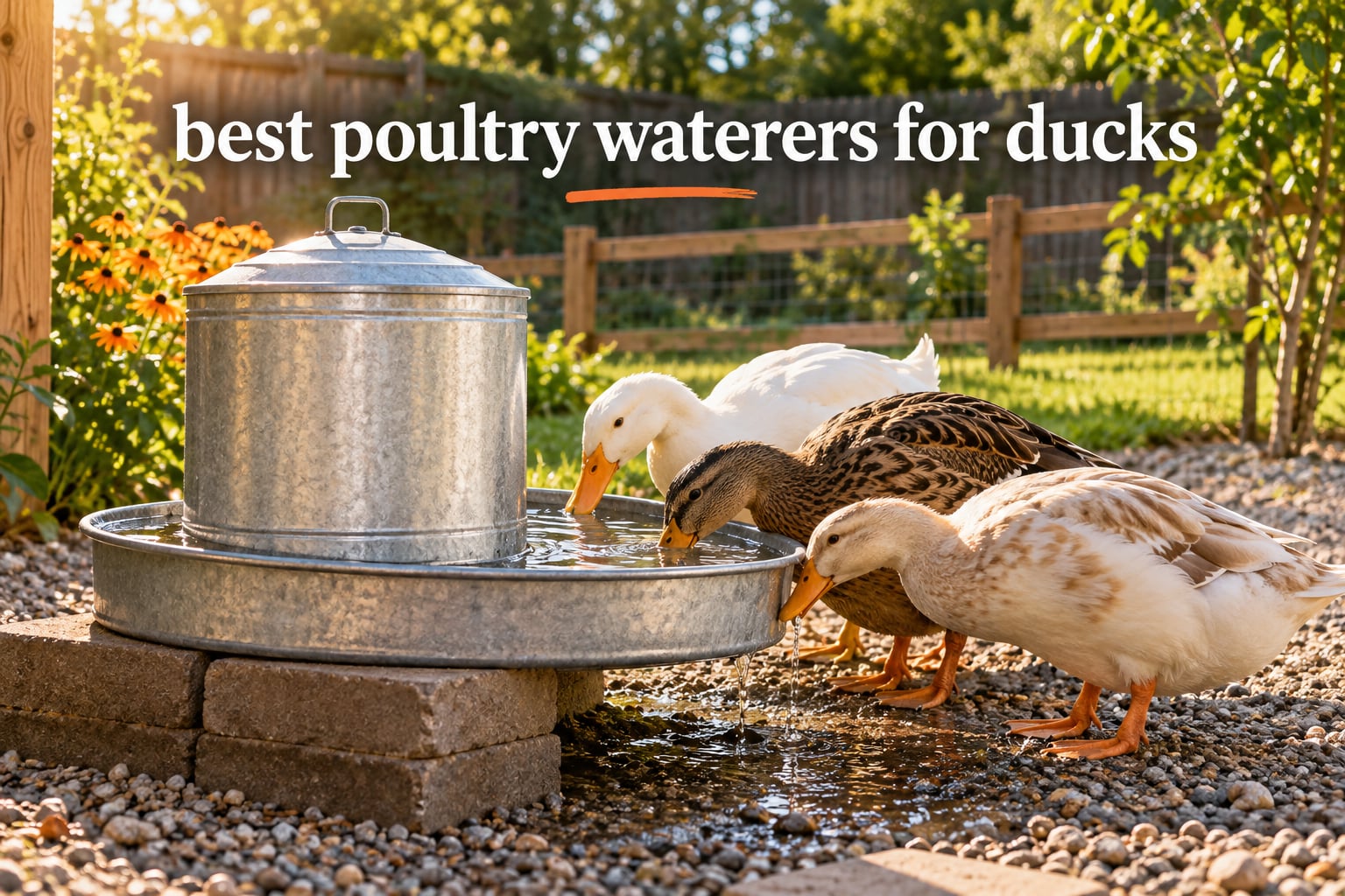 best poultry waterers for ducks