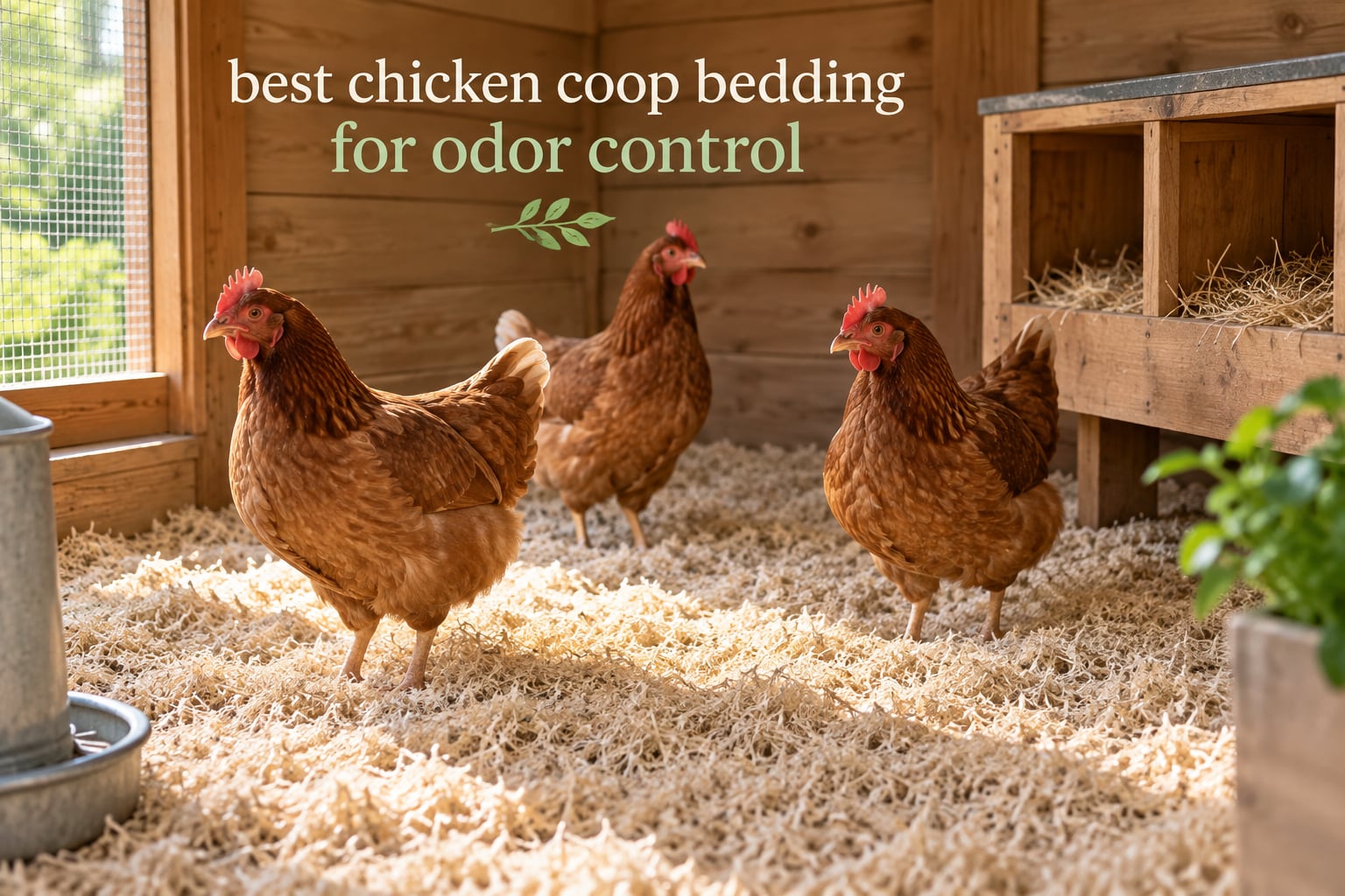 best chicken coop bedding for odor control