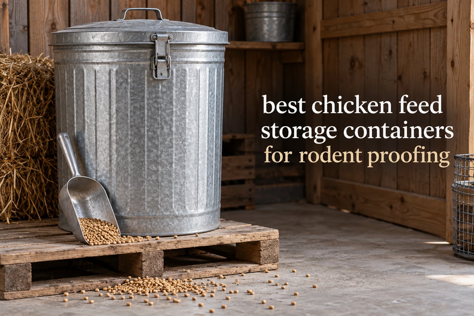 best chicken feed storage containers for rodent proofing