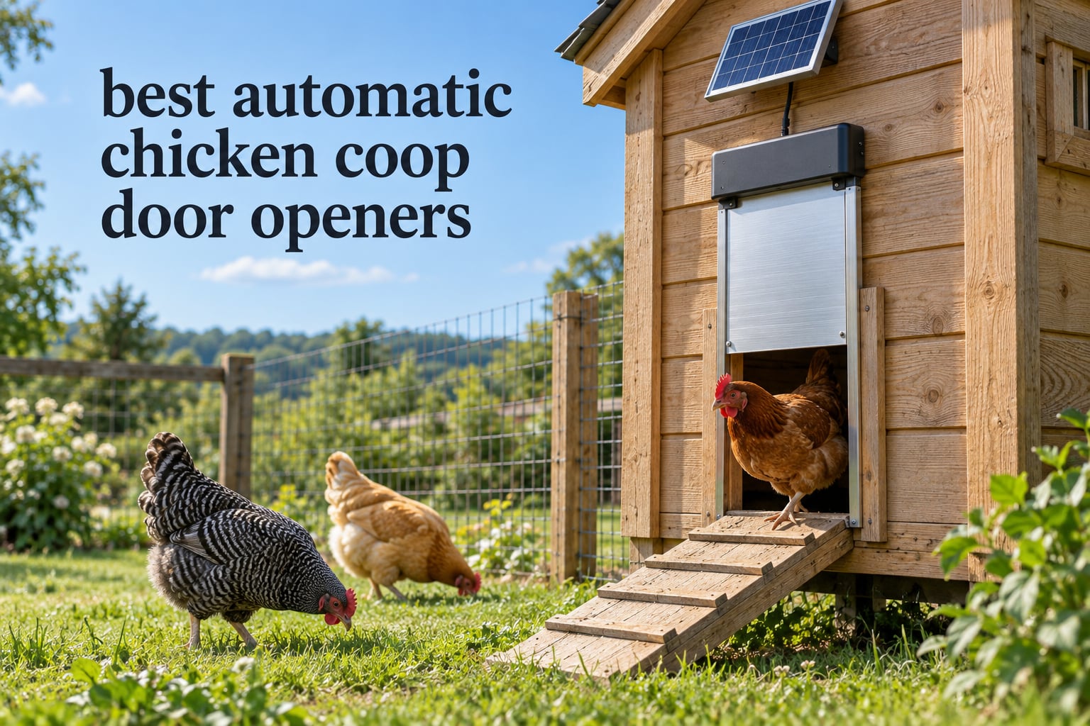 best automatic chicken coop door openers
