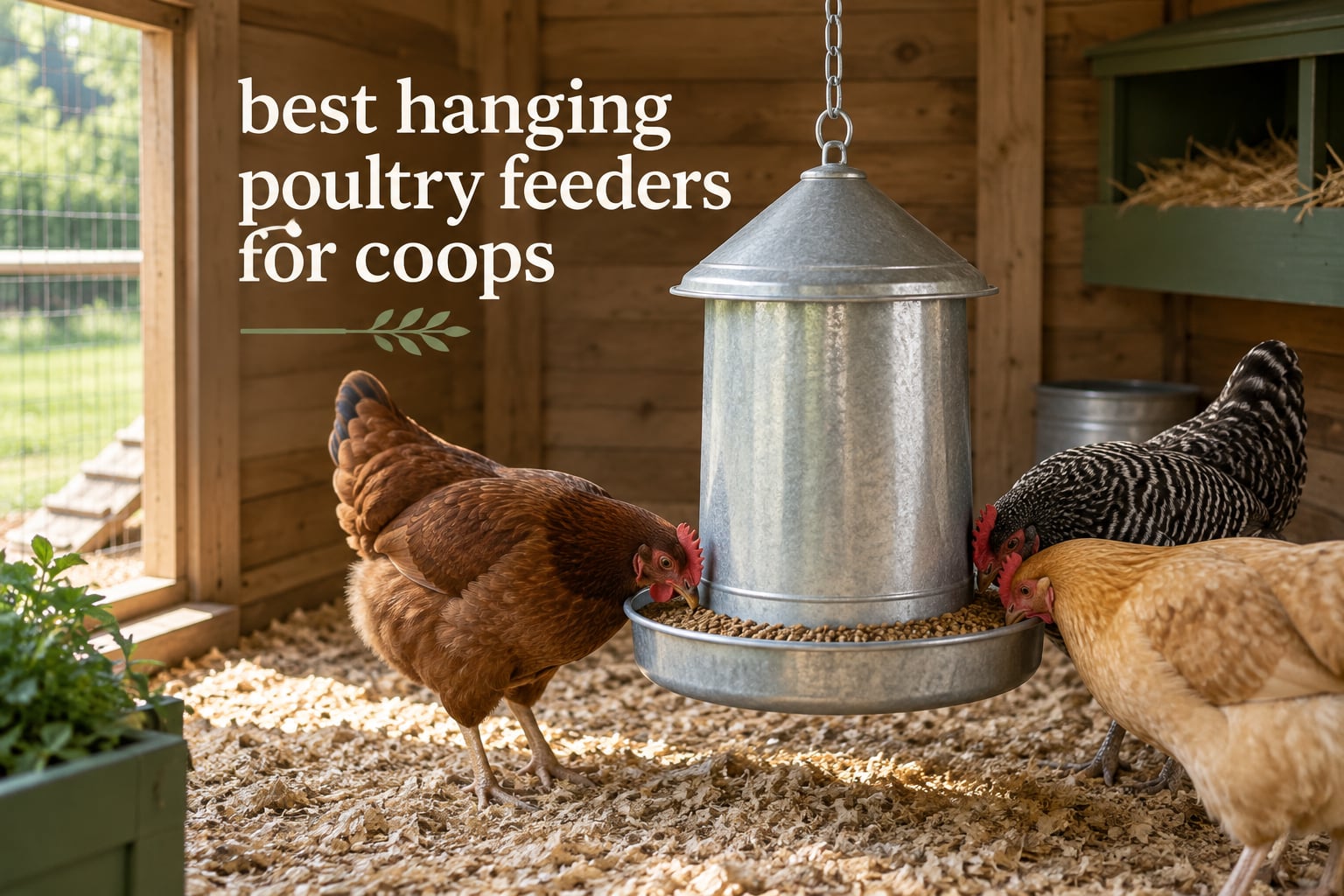 best hanging poultry feeders for coops
