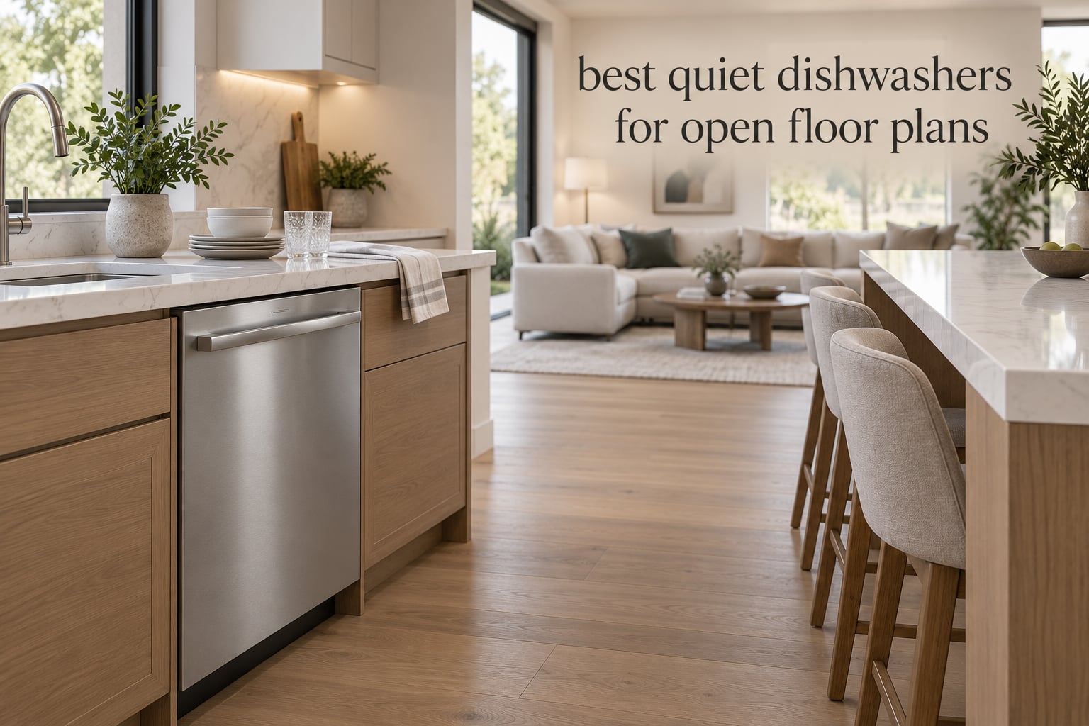 best quiet dishwashers for open floor plans