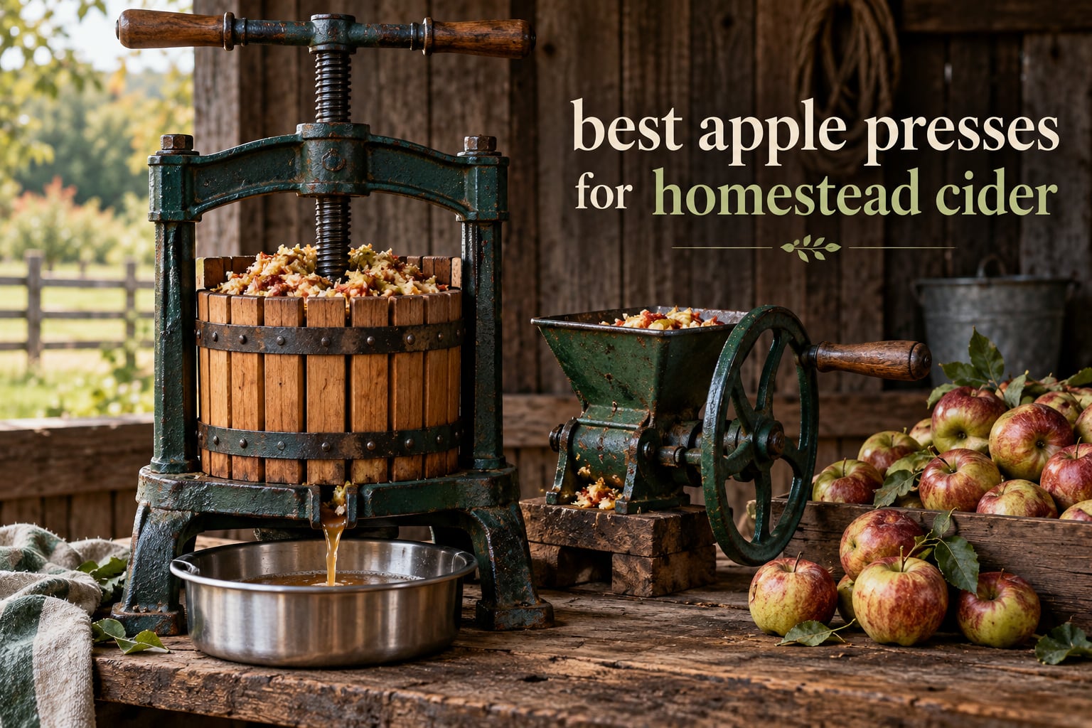 best apple presses for homestead cider