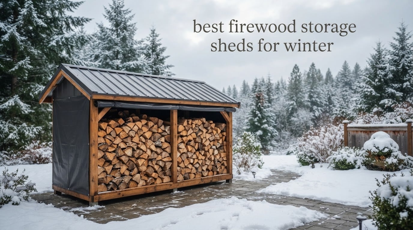 best firewood storage sheds for winter