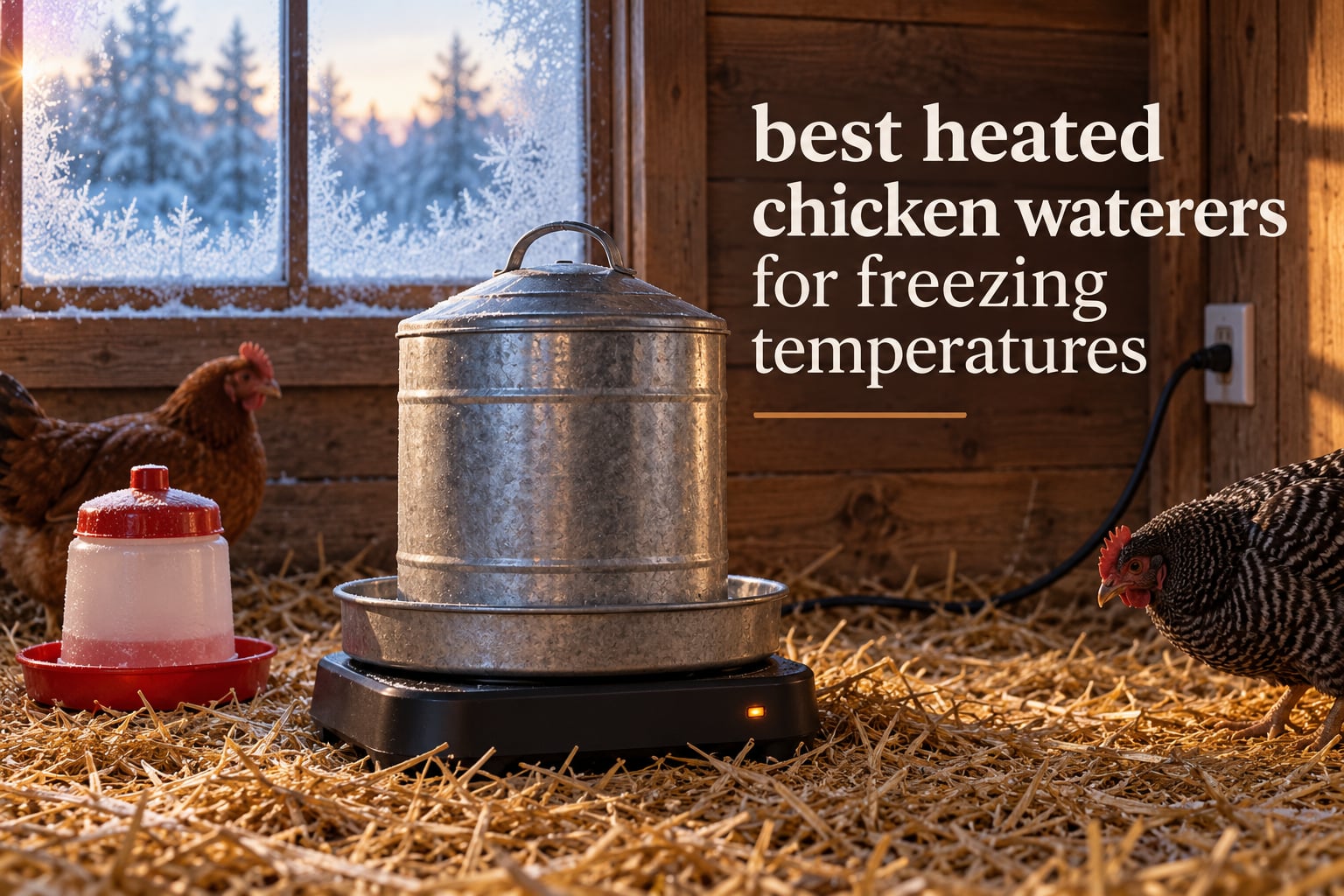 best heated chicken waterers for freezing temperatures