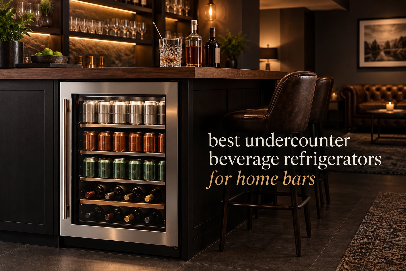 best undercounter beverage refrigerators for home bars