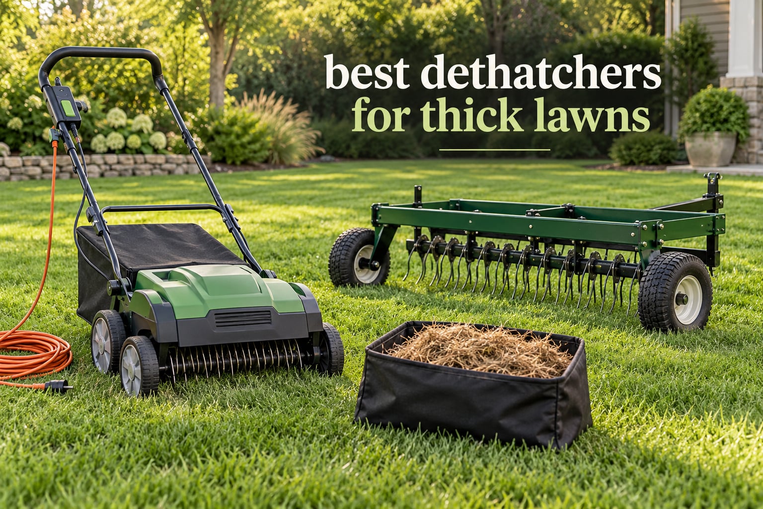best dethatchers for thick lawns