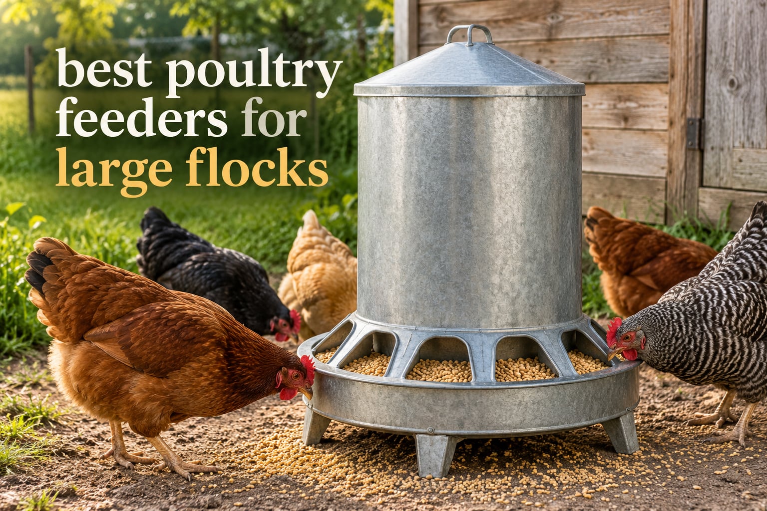 best poultry feeders for large flocks