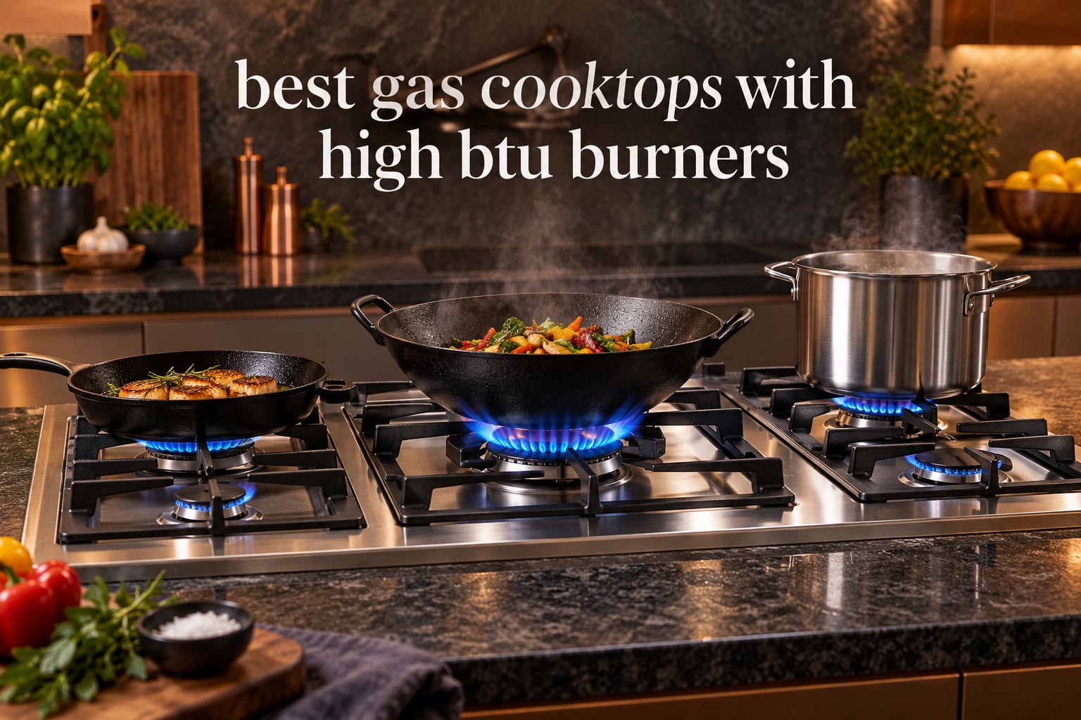 best gas cooktops with high btu burners