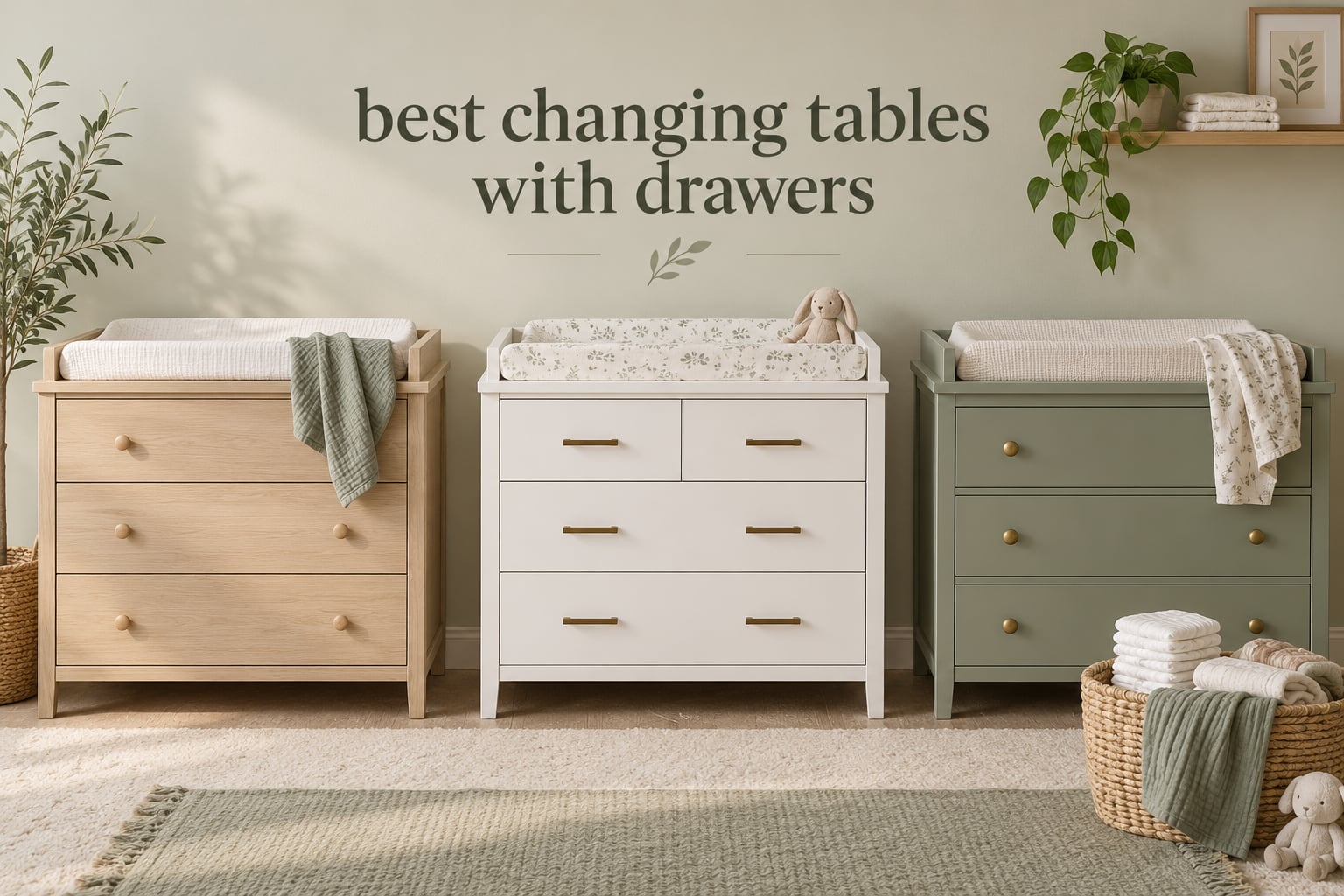 best changing tables with drawers