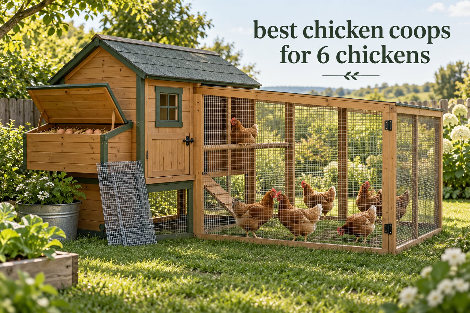 best chicken coops for 6 chickens