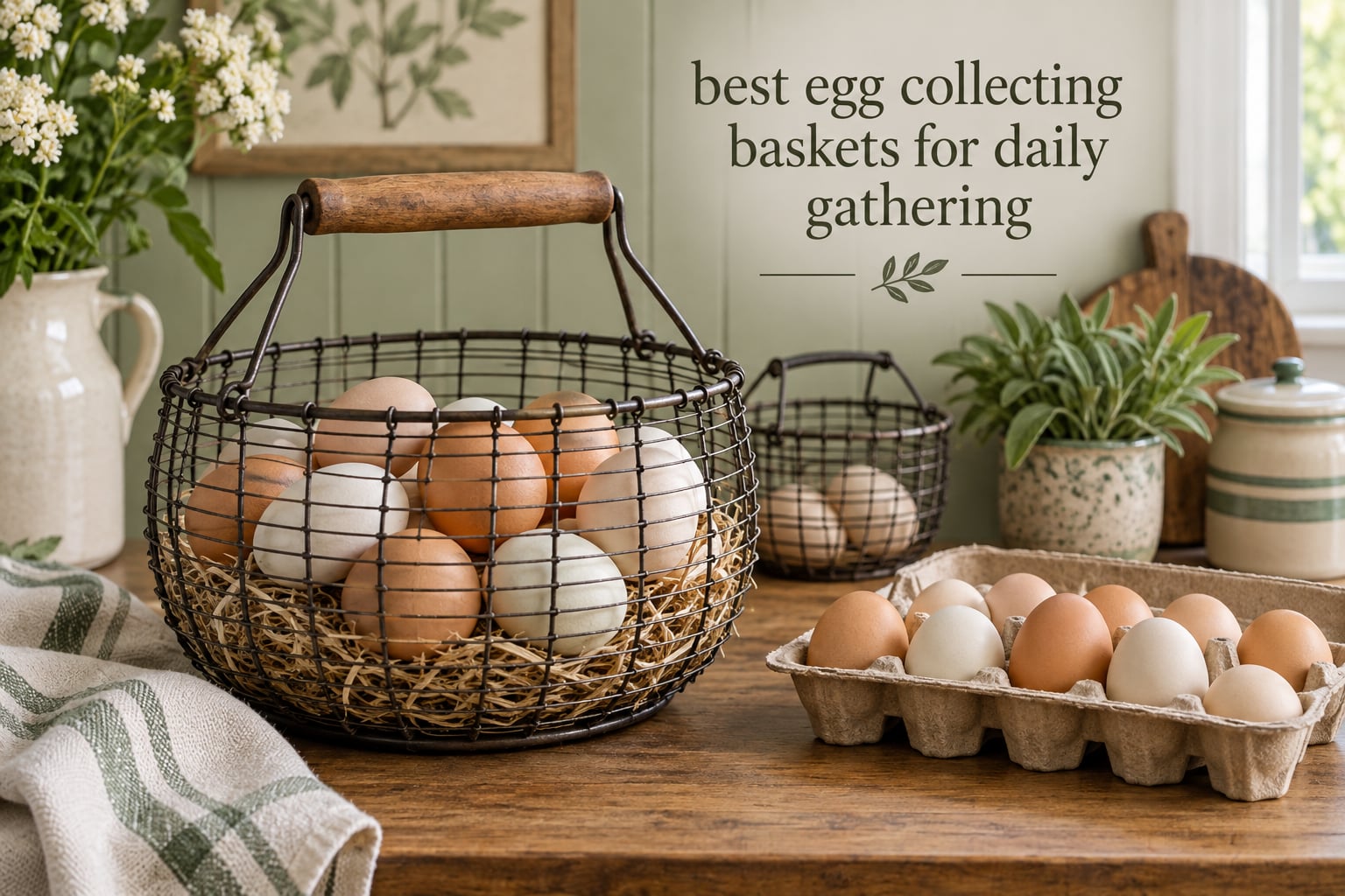 best egg collecting baskets for daily gathering