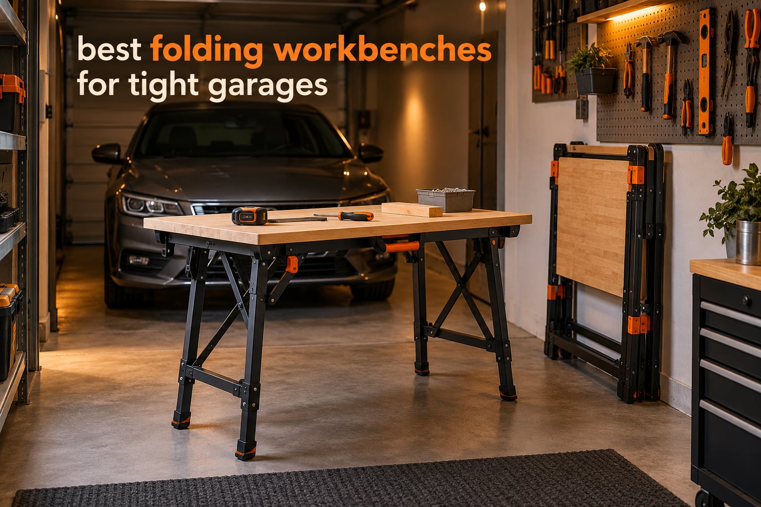 best folding workbenches for tight garages
