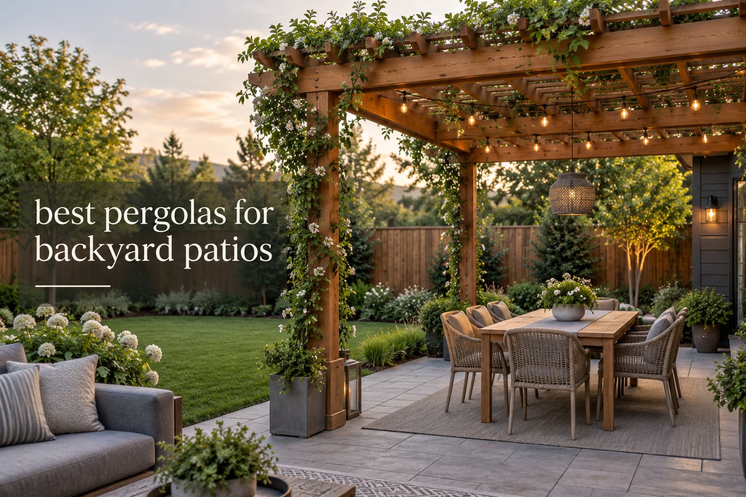 best pergolas for backyard patios