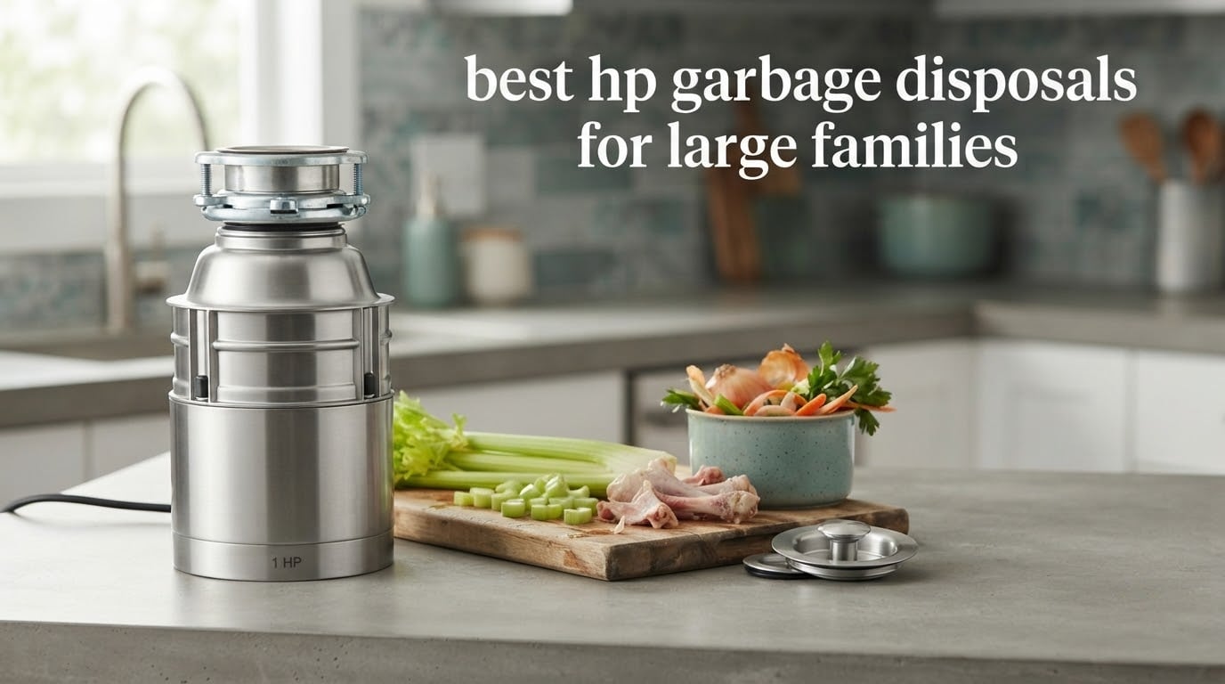 best 1 hp garbage disposals for large families
