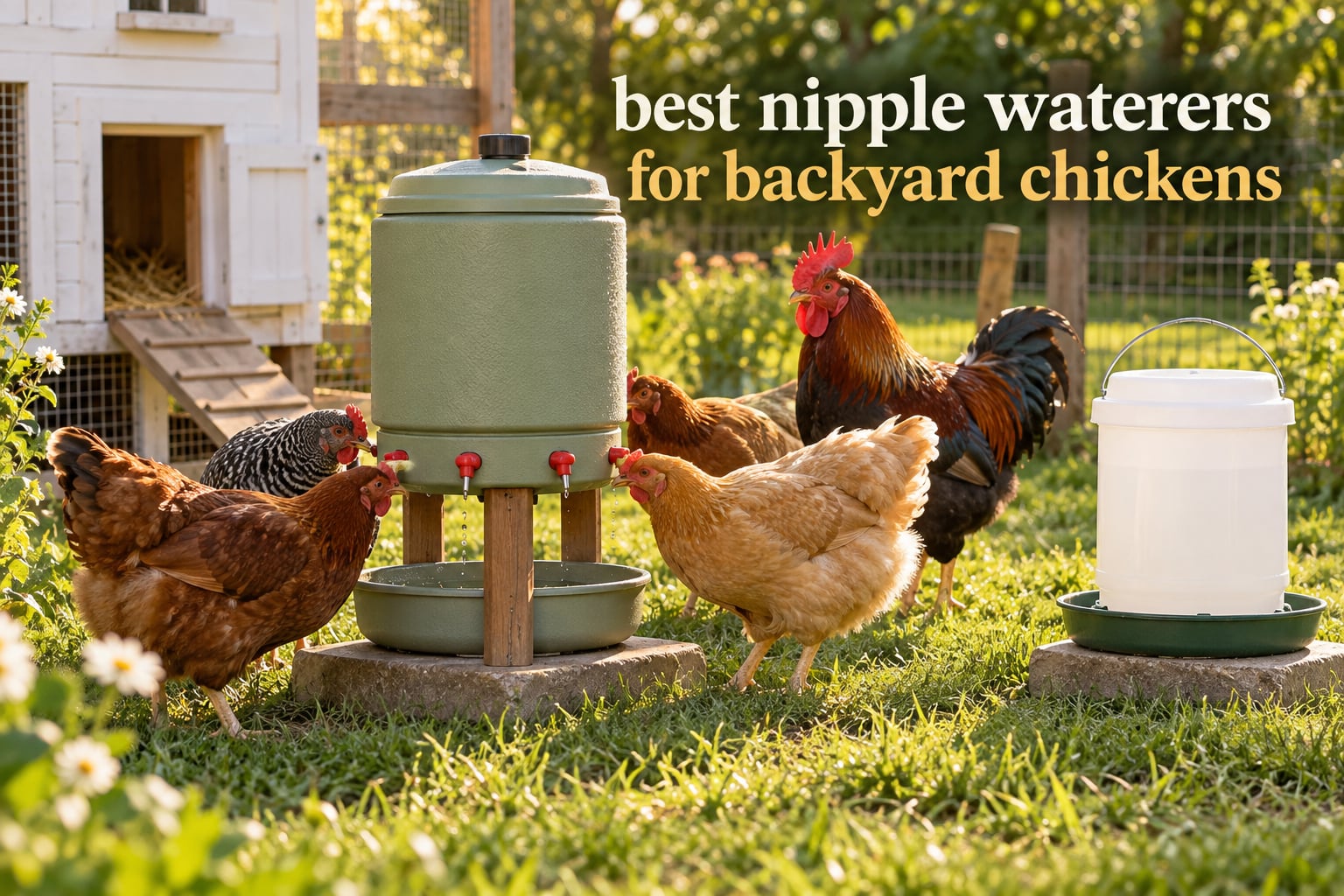 best nipple waterers for backyard chickens